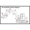 Dipper End Kit Suitable for a Kubota K008-3 Mini Digger Pins &amp; Bushes