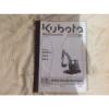 KUBOTA KX057-4, U48-4, U55-4 OPERATING MANUAL EXCAVATOR BOOK  (INC VAT)