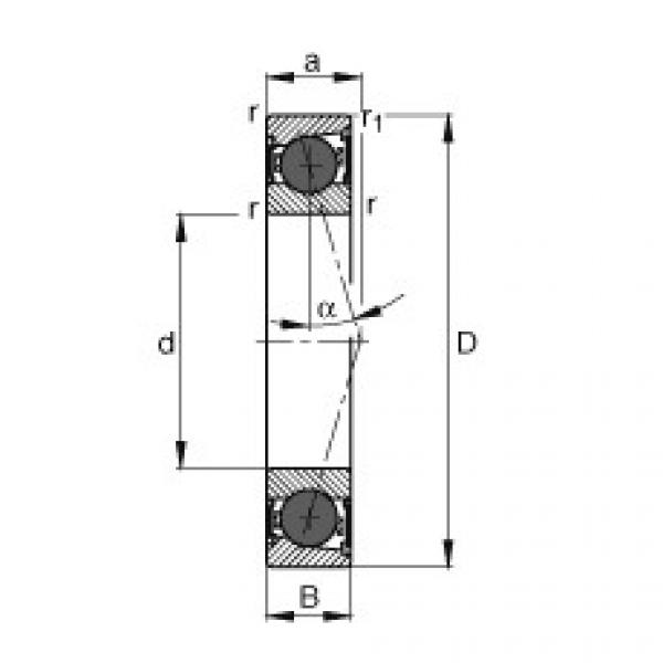 FAG Spindle bearings - HCB7000-C-2RSD-T-P4S #1 image