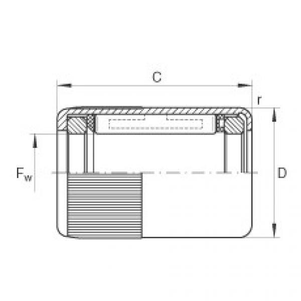 FAG Drawn cup roller clutches - HFL0408-KF-R #1 image