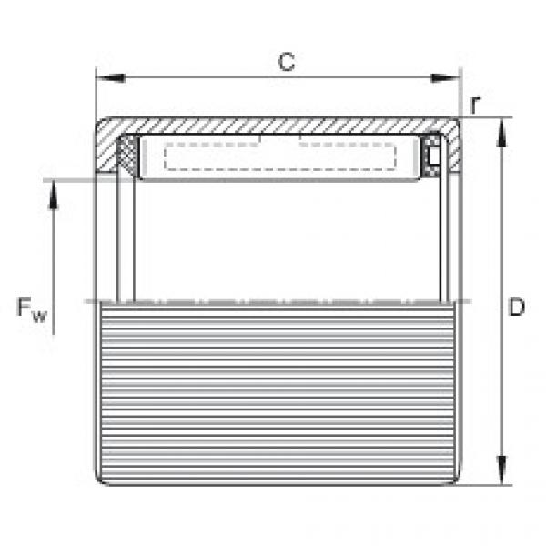 FAG Drawn cup roller clutches - HF0406-KF-R #1 image