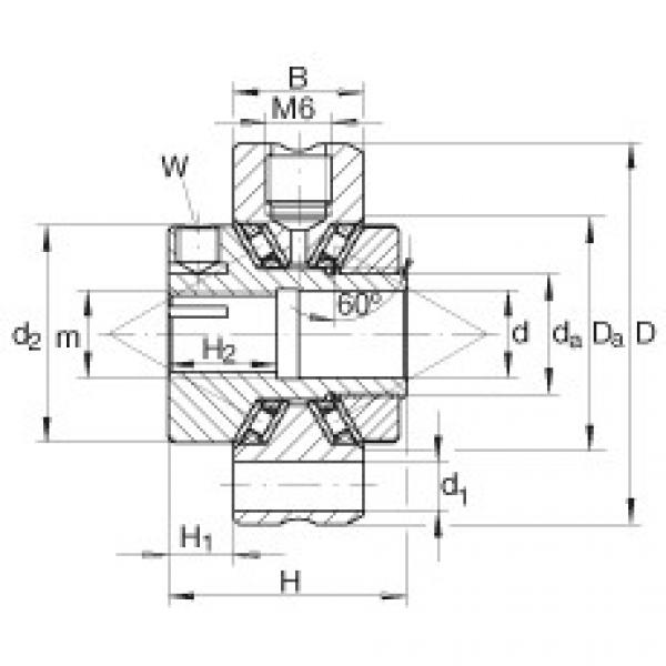 FAG Axial conical thrust cage needle roller bearings - ZAXFM0835 #1 image