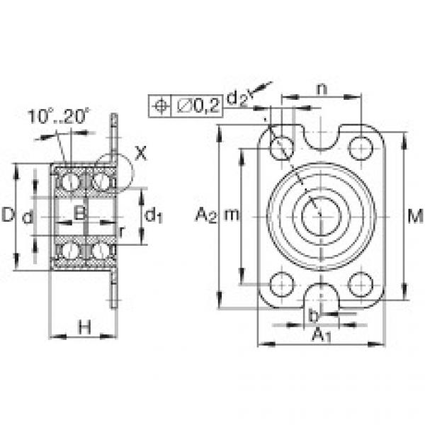 FAG Angular contact ball bearing units - ZKLR0828-2Z #1 image