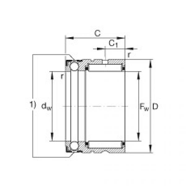 FAG Needle roller/axial ball bearings - NX17-XL #1 image