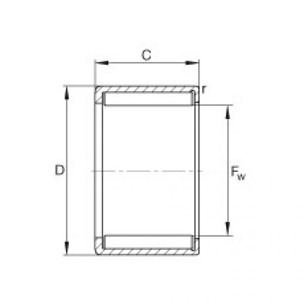 FAG Drawn cup needle roller bearings with open ends - HN1612 #1 image