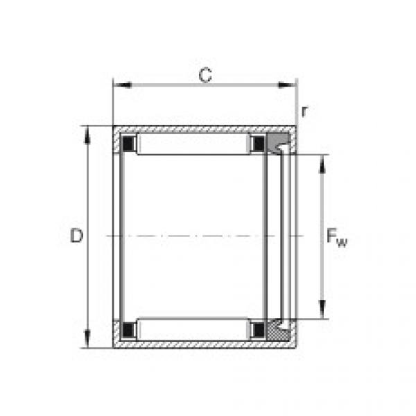 FAG Drawn cup needle roller bearings with open ends - HK0810-RS #1 image