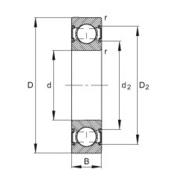 FAG Deep groove ball bearings - 6001-C-2HRS #1 image