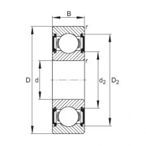 FAG Deep groove ball bearings - 6002-C-2BRS #1 image