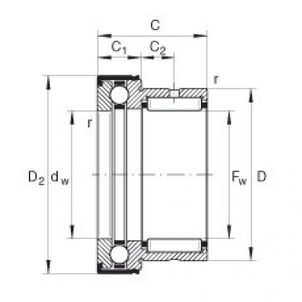 FAG Needle roller/axial ball bearings - NKX12-Z-XL #1 image