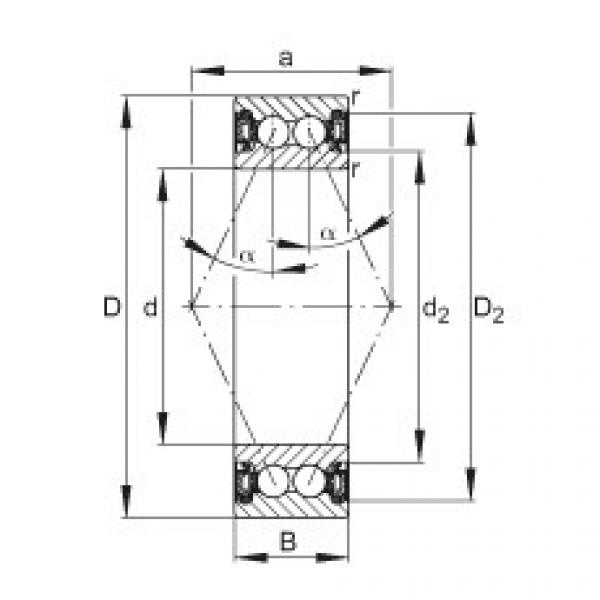 FAG Angular contact ball bearings - 3001-B-2RZ-TVH #1 image