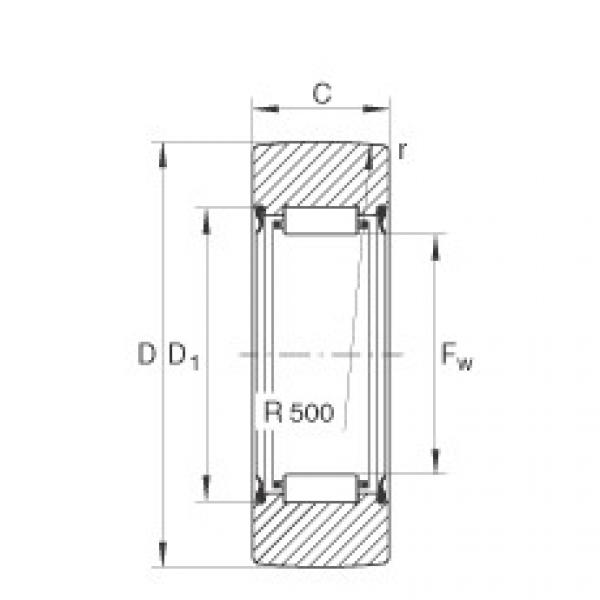 FAG Yoke type track rollers - RNA22/6-2RSR #1 image