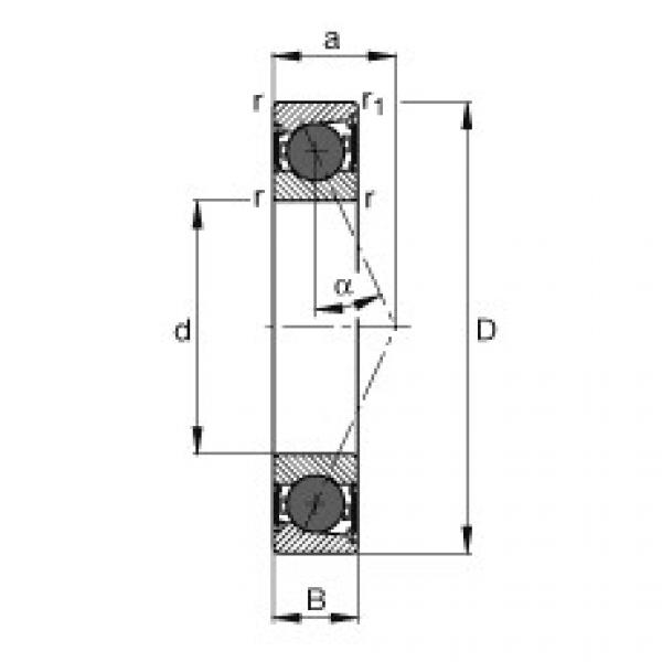 FAG Spindle bearings - HCB7008-E-2RSD-T-P4S #1 image