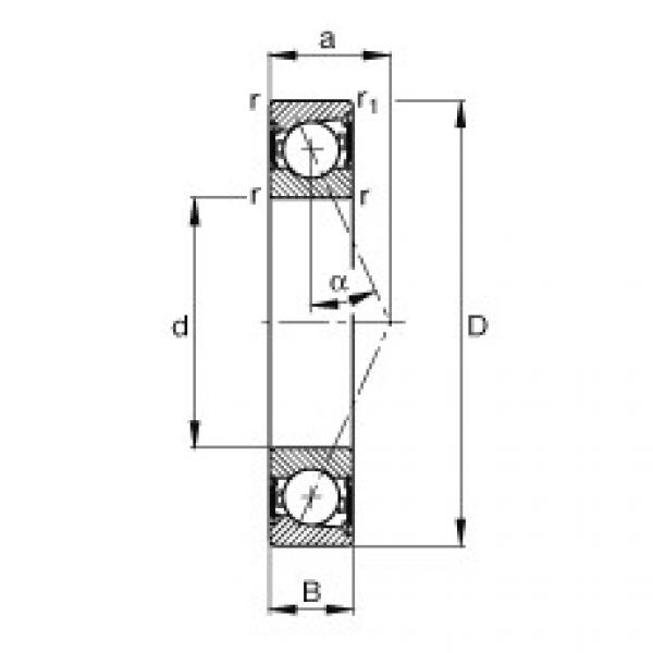 FAG Spindle bearings - B7013-E-2RSD-T-P4S #1 image