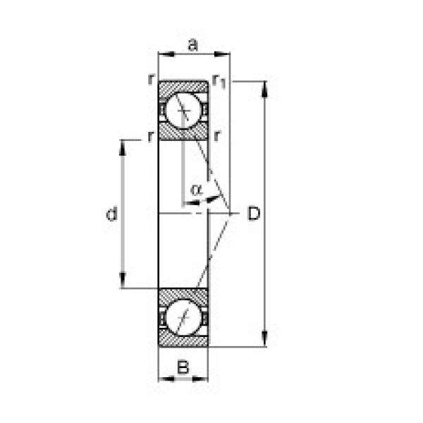 FAG Spindle bearings - B7008-E-T-P4S #1 image