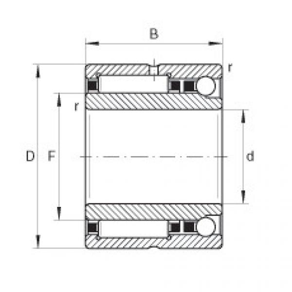 FAG Needle roller/angular contact ball bearings - NKIA59/22-XL #1 image