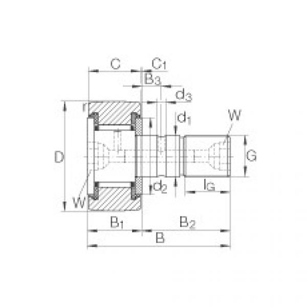 FAG Stud type track rollers - KR62-PP #1 image