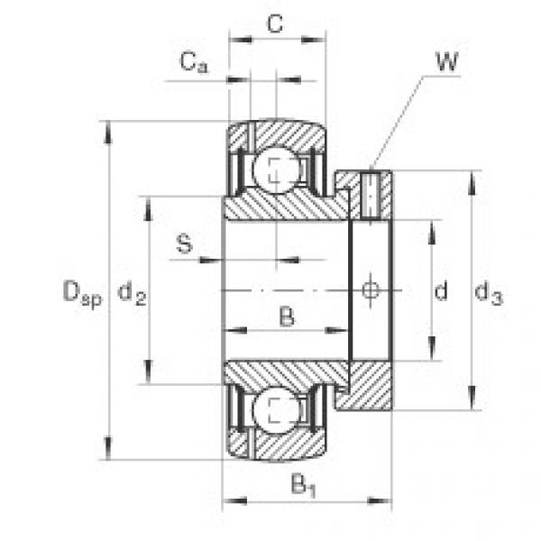 FAG Radial insert ball bearings - GRAE50-XL-NPP-B #1 image