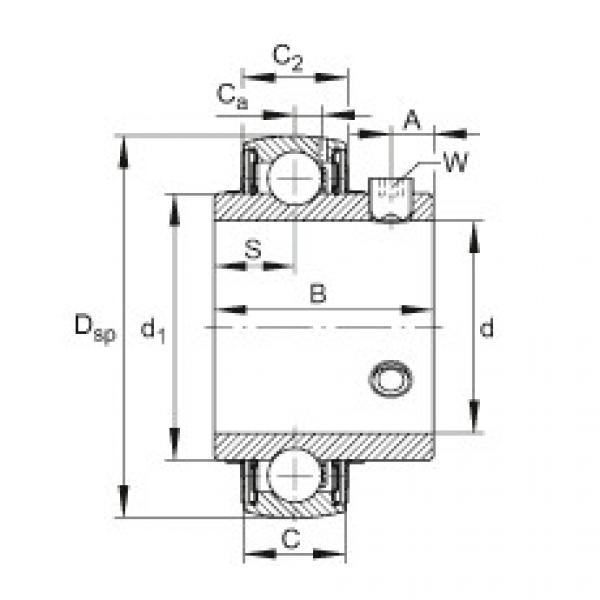 FAG Radial insert ball bearings - UC206-17 #1 image
