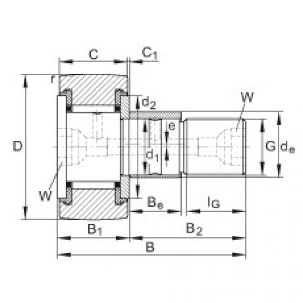 FAG Stud type track rollers - KRE30-PP #1 image