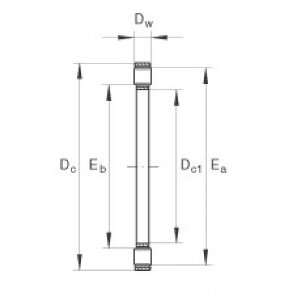 FAG Axial cylindrical roller and cage assembly - K81106-TV #1 image