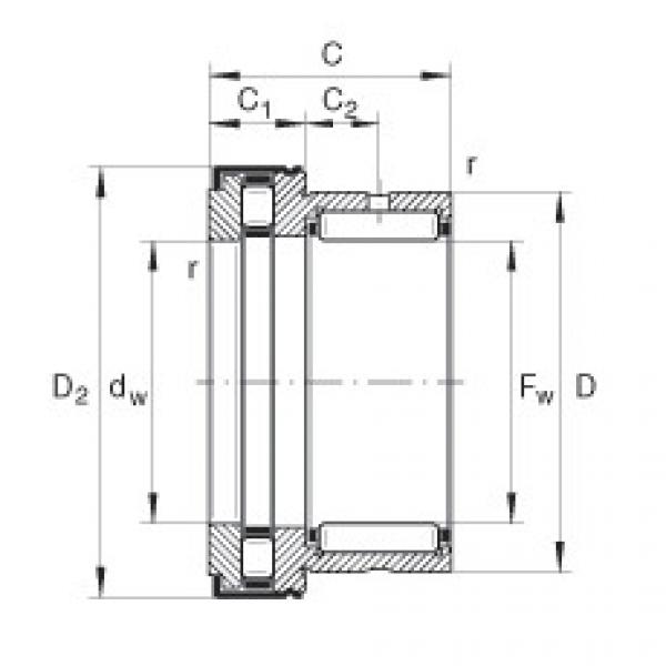 FAG Needle roller/axial cylindrical roller bearings - NKXR20-Z-XL #1 image