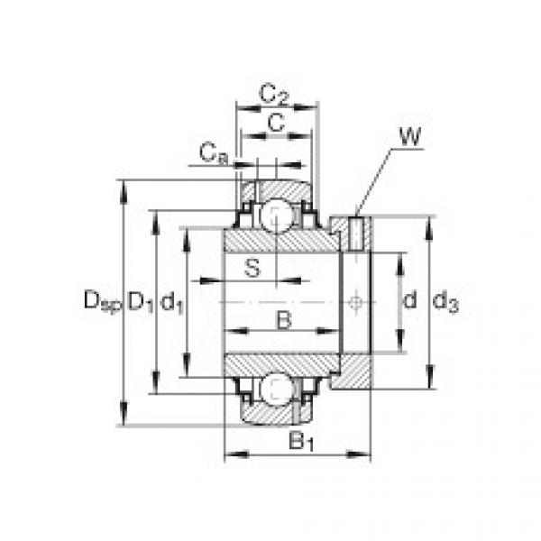 FAG Radial insert ball bearings - G1014-KRR-B-AS2/V #1 image