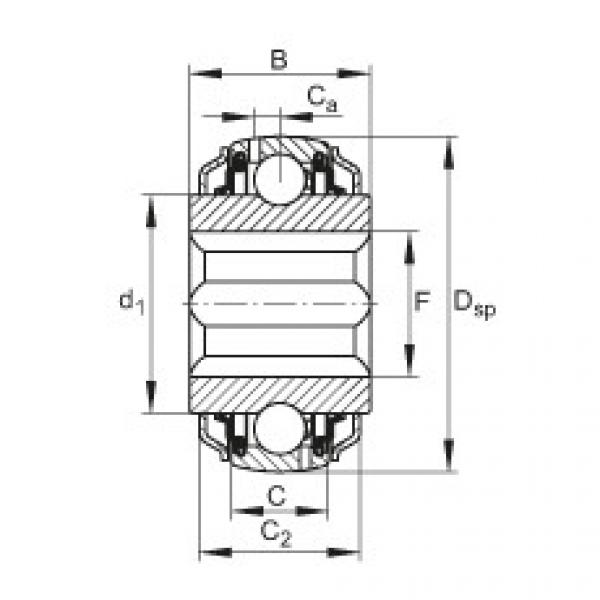 FAG Einstell-Rillenkugellager - GVKE16-205-KRR-B-2C-AS2/V-AH01 #1 image