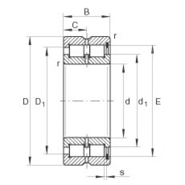 FAG Cylindrical roller bearings - SL185008-XL #1 image