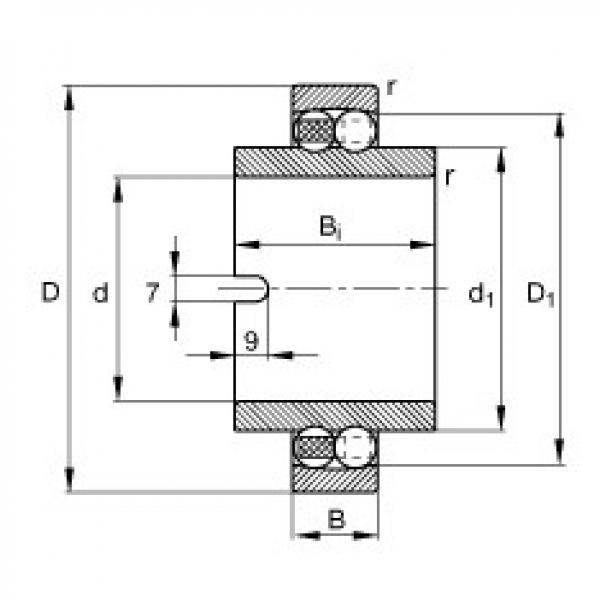 FAG Self-aligning ball bearings - 11204-TVH #1 image