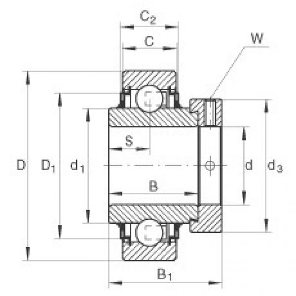 FAG Radial insert ball bearings - E40-XL-KLL #1 image