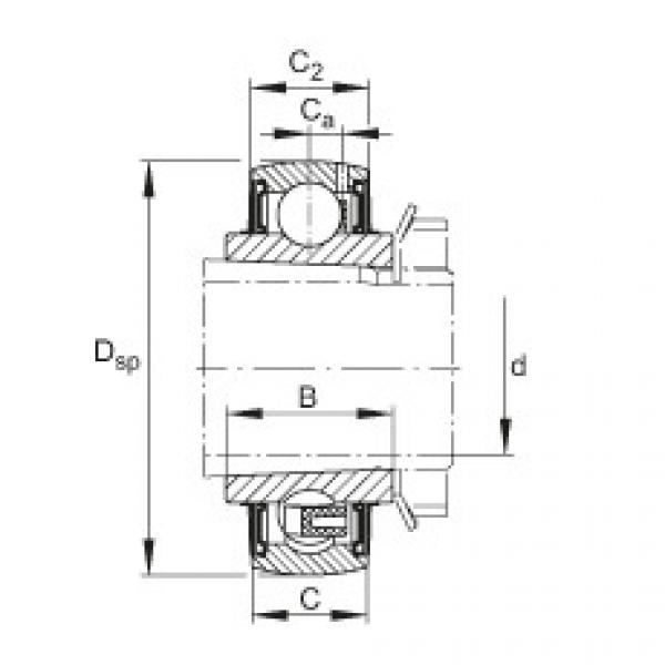 FAG Radial insert ball bearings - UK207 #1 image