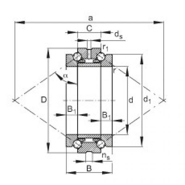 FAG Axial angular contact ball bearings - 234408-M-SP #1 image