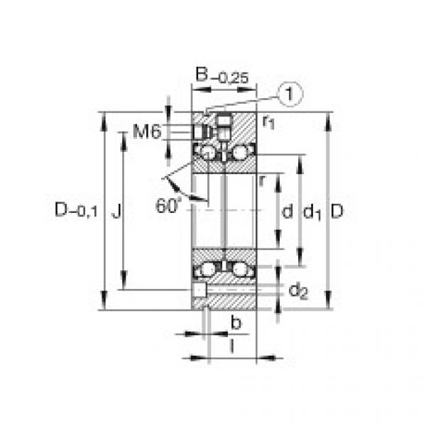 FAG Axial angular contact ball bearings - ZKLF70155-2Z-XL #1 image