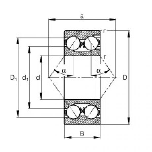 FAG Angular contact ball bearings - 3317-M #1 image