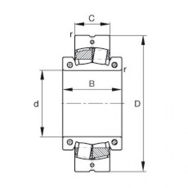 FAG Spherical roller bearings - 222S.308-MA #1 image