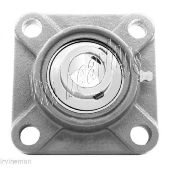 SSUCF-207-35mm Stainless Flange Unit 4 Bolt  Bore 35mm Mounted Bearings Rolling #1 image