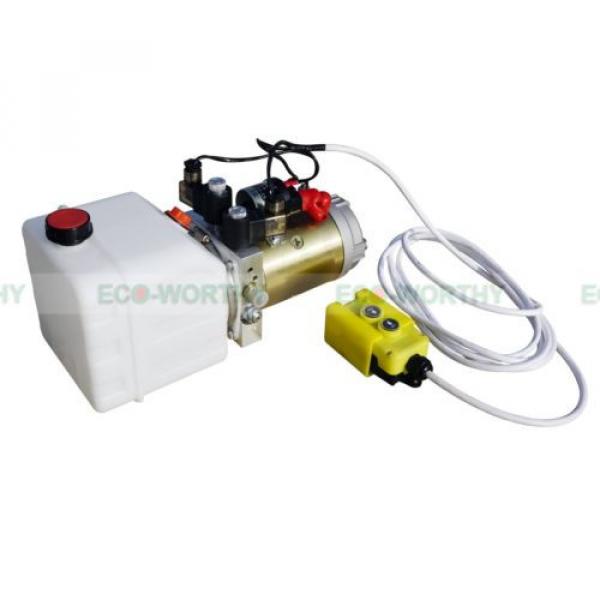 3 Quart 12Volt DC Double-acting High Quality Hydraulic Pump-Dump Trailer #1 image