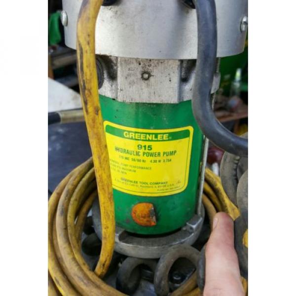 GREENLEE 915 Hydraulic Power Pump 115V 3.75A FREE SHIP #1 image