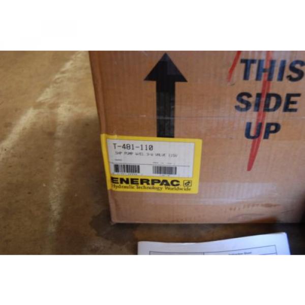 ENERPAC PUD-1100B HYDRAULIC PUMP T-481-110 PARKER CRIMPER PUMP 10000 PSI DUMP VA #5 image