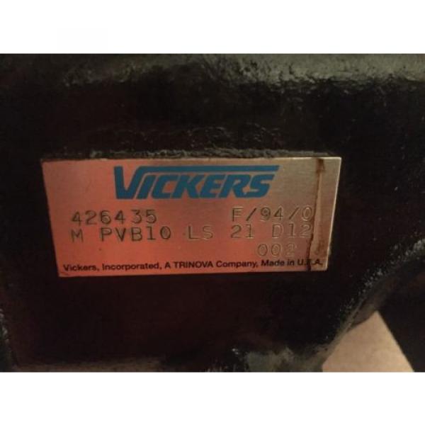 VICKERS HYDRAULIC PUMP PVB10 LS 21 D12 002 #2 image