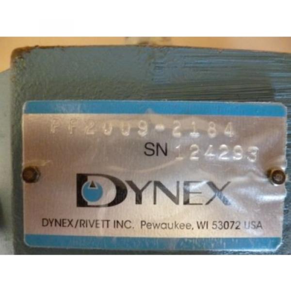 NEW DYNEX PF2009-2184 CHECKBALL HYDRAULIC PISTON PUMP 3000 PSI , S.A.E. PORTS #4 image