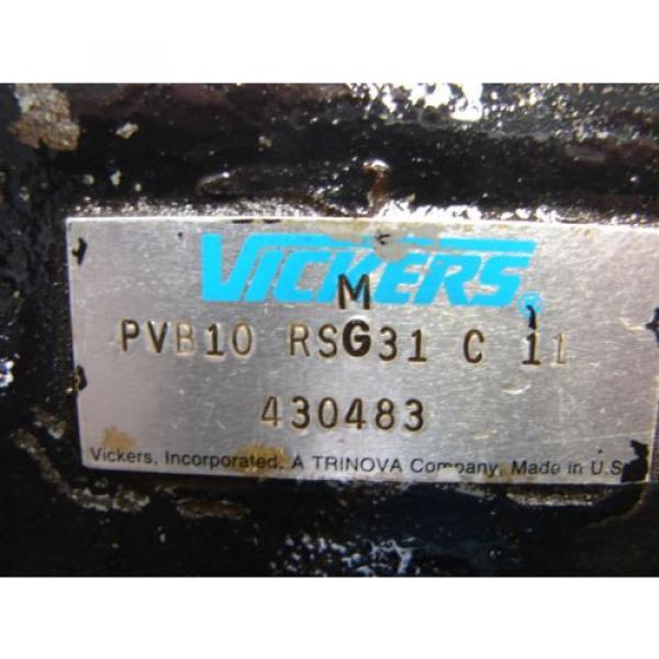 VICKERS HYDRAULIC PUMP PVB10RSG31C11 #3 image