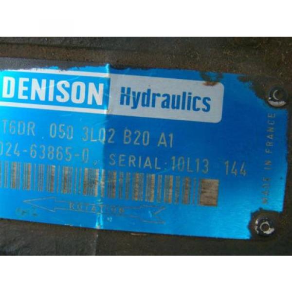 DENISON HYDRAULIC PUMP  1 1/2&#034; SHAFT MODEL T6DR 050 3L02 B20 A1 #4 image