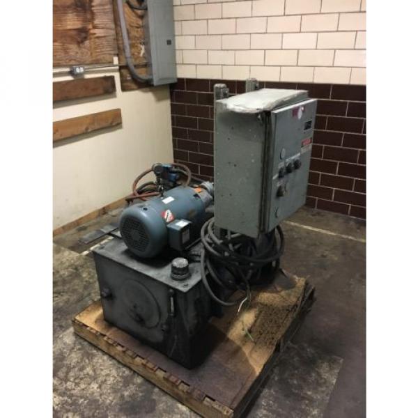 Hydraulic Tank Assembly W/ Baldor Motor &amp; Eaton Pump 7-1/2 Hp 3 Phase #2 image