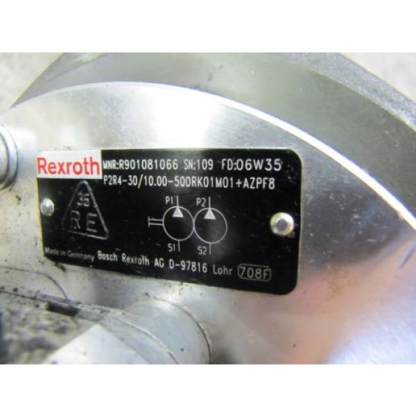 BOSCH REXROTH R901081066 P2R4-30/10.00 HYDRAULIC PUMP 0510415006 GEAR MOTOR #4 image