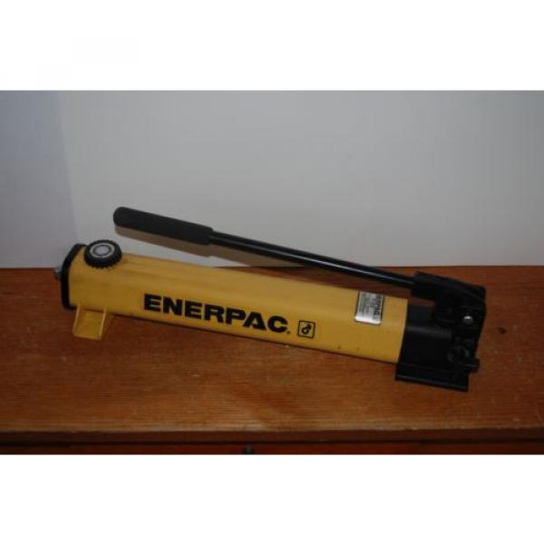 ENERPAC P-202 HYDRAULIC HAND PUMP 10,000PSI 2 SPEED SINGLE ACTING 1/4&#034; NPT NICE #4 image