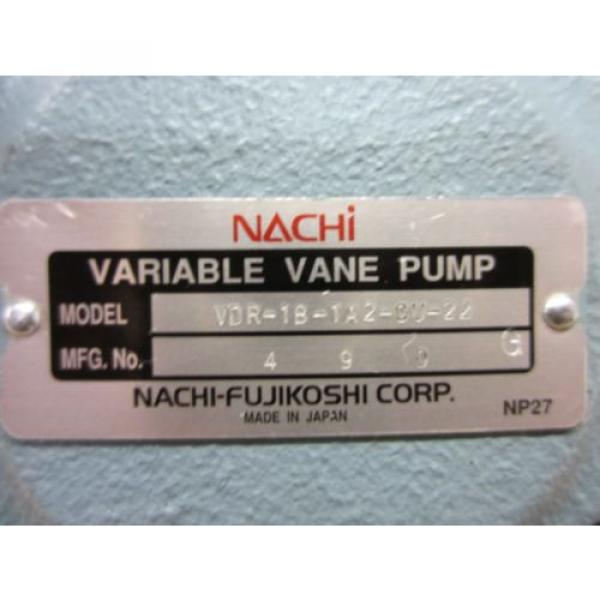 NACHI VARIABLE VANE PUMP VDR-1B-1A2-CU-22 #2 image