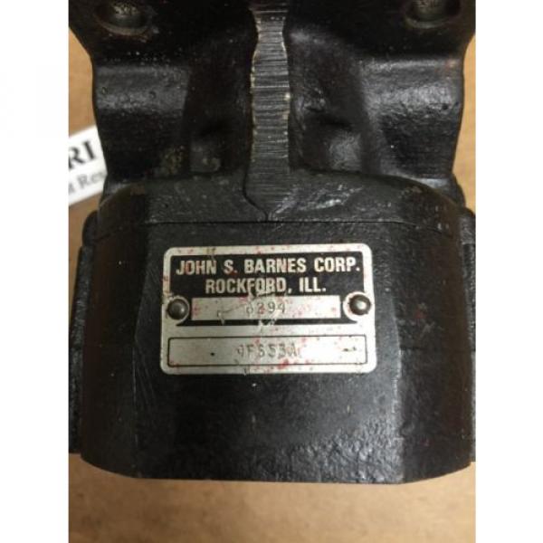 John S. Barnes Corp. 6294 Hydraulic Gear Pump. 4F653A.  Loc 33A #3 image