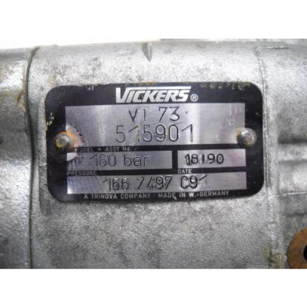 VICKERSS VT73 HYDRAULIC PUMP SAE AH SHAFT 515901 166 7497 C91 #4 image