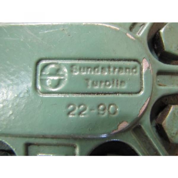 SUNSTRAND TUROLLA TA26.5D HYDRAULIC PUMP 1&#034; FLANGE IN/OUT .765&#034; SHAFT DIA #5 image